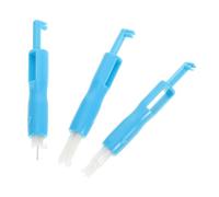 Mikikit 3 Piezas de Enhebrador de Agujas para Máquina de Coser Herramienta Duradera de Plástico y Metal Adecuado para Cosido Manual Poca Luz Accesorios de Costura para Hogar