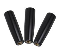 Mikikit 3 Piezas Mangos Giratorios de Baquelita con Rosca Mango Multiusos Resistente y Desmontable para Máquina Herramienta y Barbacoa Accesorio para Asador y Color Negro