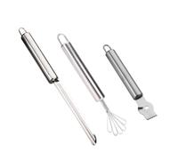 Mikikit 3 Piezas Ralladores Inoxidable para Limón y Frutas Multifuncional Diseño Compacto con Mango Ergonómico Fácil de Almacenar y Usar Cocina
