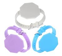 Mikikit 3 Pulseras de Silicona Reutilizables con Función de Recordatorio Versátil para Adultos, Diseño Moderno y Práctico para Anotaciones y Apuntes