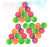 Mikikit 30 Piezas Bolas Saltarinas de Goma Sólidas Bolas Elásticas para Juguetes Sensoriales Rebote Divertido y Ecológica Color Aleatorio Color Aleatorio