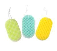 Mikikit 3piezas Estropajos De Baño De Lufa Esponjas De Ducha Exfoliantes Cómodas y Resistentes Unidades Con Cuerda