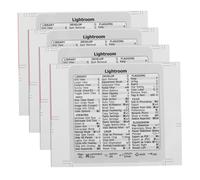 Mikikit 4 Hojas Pegatinas de Acceso Directo para Portátil Autoadhesivas Calcomanías de Teclado Duraderas y Ligeras Compatibles con Laptops sin Residuos al Retirar Guía Rápida para Teclas