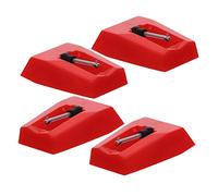 Mikikit 4 piezas Agujas de Repuesto para Tocadiscos de Stylus de Alta Precisión Accesorio de Giradiscos Sonido Excelente y Duradero Compatible con Fonógrafos y Tocadiscos Vinilo