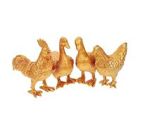 Mikikit 4 Piezas Animales de Plástico para Decoración de Animales Simulados para y Mini Paisajismo Juguetes para Mayores de