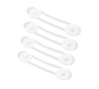 Mikikit 4 piezas Cerraduras de Seguridad para Bebés Ajustables Antipinchazos Diseño Transparente Protección para Cajones y Armarios Instalación para Muebles