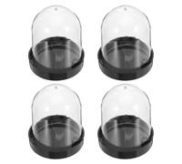 Mikikit 4 Piezas Cubierta Protectora Transparente de Plástico para Terrarios y Manualidades Diy, Cúpula Resistente a Deformaciones Visibilidad Clara para Exhibición de Plantas en