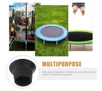 Mikikit 4 piezas Cubiertas para Patas de Trampolín Protectores Antideslizantes y Resistentes al Desgaste Almohadillas de Goma Duraderas para Seguridad y Reducción de Ruido Exteriores
