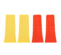 Mikikit 4 Piezas Cuña de Plástico para Cortar Árboles Alta Estabilidad y Resistencia al Mal , Herramienta Ligera para Tala y Jardinería
