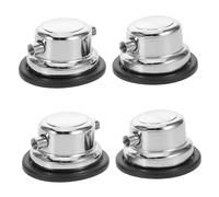 Mikikit 4 Piezas Lugs Dobles para Accesorios Metálicos para Batería de Caja y Tom Repuestos Plateados con Instalación Rápida y Conexión Segura