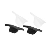 Mikikit 4 Piezas Mascarilla para Teñir el Cabello Protector Facial Negro Transparente Protector para Corte de Pelo para Peluquería y Barbería