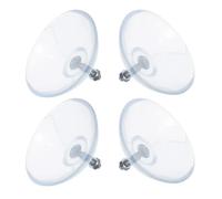 Mikikit 4 Piezas Patas con Ventosa Cortador de Patatas Fritas Estabilizadores Antideslizantes de Pvc Transparente para Encimera Soporte Resistente para Máquina Comercial de Cortar Patatas