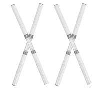 Mikikit 4 Piezas Pinceles Nail Art Doble Punta para Uñas Gel y Detalles Finos con Material Duradero y Diseño Versátil para Manicura Profesional y Uso Portátil