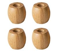 Mikikit 4 Soportes Redondos Color Caqui para Cepillos de Dientes de, Base Estable y Fácil de Limpiar Paquete de 4 Piezas para Baño y Organización