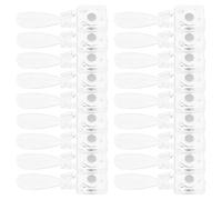 Mikikit 40 Piezas De Expositor De Uñas Para Salón Placa Tarjeta Muestrario Tablero Tarjetas De Color Herramientas Transparentes