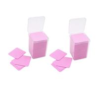 Mikikit 400piezas Discos Desmaquillantes Para Uñas De Almohadillas Limpiadoras De Pegamento De Tela No Tejida Toallitas Desechables Para Manicura De Quita Esmalte