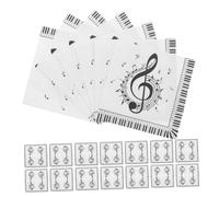 Mikikit 40piezas Servilletas de Papel Notas Musicales Desechables Cuadradas para Fiestas de Boda Almuerzos Decoración de Fiesta de Música