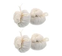 Mikikit 4piezas Bolsa de Martillo de Masaje de Artemisa Cabezal de Repuesto para Varilla de Hierbas Tailandesas Bolas de Masaje Herbal para Músculos para Spa y Relajación