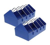 Mikikit 4piezas Comedero Engrosado Bandeja Dispensadora de Comida Herramienta para Pollos Patos Aves de Corral Comedero de Plástico para Aves Dispensador de Comida para Pollos Contenedor P