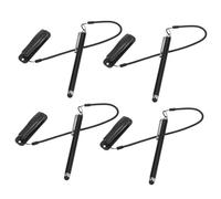 Mikikit 4piezas Lápices Ópticos de Alta Sensibilidad con Cadena Capacitivos Industriales para Pantallas Táctiles Tabletas Teléfonos Móviles Portátiles y Suministros de Dibujo