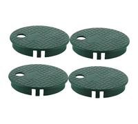 Mikikit 4Piezas Tapa de Válvula de Riego Reutilizable Resistente y de Instalar para Cajas de Válvulas Protección de Válvulas de Aspersores