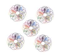 Mikikit 5 Kit Educativo de Matemáticas Fracciones Plásticas para Aprendizaje Visual Manipulación Enseñanza Casa