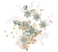 Mikikit 5 piezas Accesorios para Cabello de Novia Horquillas y Peine de Boda para Mujeres y Damas de Honor Decoración Elegante con Rhinestones para Diversas Ocasiones