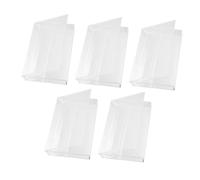 Mikikit 5 piezas Cajas Transparentes para Casetes Retro Organizador de Cintas de Audio Vacío Estuches Resistentes para Almacenamiento y Protección de Casetes de Grabación