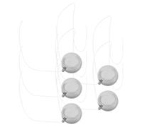 Mikikit 5 Piezas Conjunto de Bolas de Péndulo de Metal para Demostración de Movimiento Cinético y Aprendizaje de Física Accesorio de Escritorio para Educación Científica