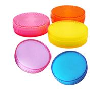 Mikikit 5 piezas Esponjas Humedecedoras para Dedos Herramienta Antideslizante para Dinero Oficina y Banco Diseño Cilindro Esponja Plástico Resistente y Fácil Limpieza