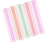 Mikikit 5 Piezas Organizador de Hilos para Bordar 37 Agujeros, Enrollador de Hilo de Plástico para Punto de Cruz, Accesorio Práctico para Costura y Manualidades Color Aleatorio