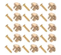 Mikikit 50 Piezas 50 Piezas Cierres Metálicos para Insignias Tornillo, Respaldo Seguro para Pins y Broches, Accesorios Multifuncionales para Manualidades y Fabricación de Joyas, Color