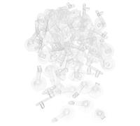 Mikikit 50 Piezas Adaptador de Bomba de Almohada Inflable de PVC Boquilla de Plástico para Inflador de Aire Portátil, Adecuado para Uso en Verano en Anillos de Natación