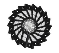 Mikikit 50 piezas Etiquetas de de Plástico con Anillo Identificadores Multifuncionales para Equipaje y Claves Gestión y Organización de Llaves Color Negro