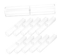 Mikikit 50piezas Estuche para Bolígrafos Transparente Cajas para Lápices Individuales Estuche para Lápices para Uso Escolar Estuches Vacíos para Bolígrafos