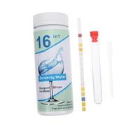 Mikikit 50Piezas Kit de Prueba de del Agua Multifuncional de Tiras de Análisis de Agua Potable para Hogar Resultados Precisos y Versátiles Gotas y Tubo de