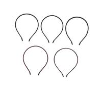 Mikikit 5piezas Diademas de Cuero para Mujer Aros de Cuero Finos Accesorios Cabello Diadema Lavado Facial Diario y Usos Casuales
