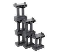Mikikit 6 Piezas de Juguete para Simulación de Tren de Soporte de de Accesorio de Maqueta de Vías