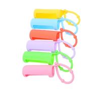 Mikikit 6 Piezas Fundas Protectoras Antideslizantes para Botellas Rodillo de Silicona Funda para Aceite Esencial Colores Surtidos Cubierta Resistente para Viaje y Uso Diario