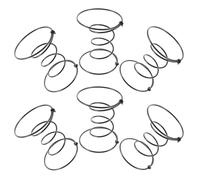 Mikikit 6 Piezas Kit de Resortes Helicoidales de Doble Cono Soporte Óptimo y Distribución Uniforme Acero Negro Diámetro de Alambre 3.53mm para Sofá y Asiento de Coche para Reparación de