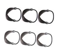 Mikikit 6 piezas Liga Elástica para Coleta Accesorios de Pelo para Mujer Ligas Duraderas y Cómodas Marrón y Diseño Sencillo para Tipo de Cabello