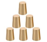 Mikikit 6 Piezas Patas de Latón para Tabla de Cortar Patas de Metal Antiguo para Tablas de Cortar para Bandejas de Exhibición y Joyeros