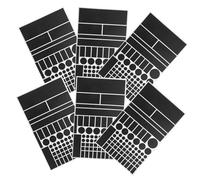 Mikikit 6 Piezas Pegatinas Reguladoras de Luz Adhesivas Negro para Routers y Electrodomésticos Filtros Atenuadores LED para Oscurecimiento y Protección Visual