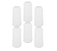 Mikikit 6 Rollos de Hilo y Eliminación de Vello para Depilación Facial de Algodón Blanco Menos Irritación para Uso Rostro