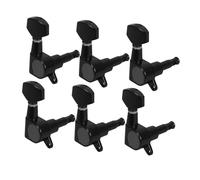 Mikikit 6piezas Clavijas De Afinación Para Guitarra Botones De Bloqueo Para Guitarras Eléctricas y Acústicas Sintonizadores De Cuerdas Estables y Duraderos Accesorios De Repuesto Para