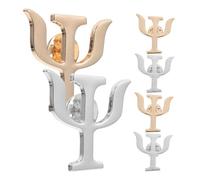 Mikikit 6piezas De Broche Psicología Broches Para Solapas De Mochilas Prendedores Para Mujer Hombre Hebillas Para Chal Dorados Plateados Joyería Médica