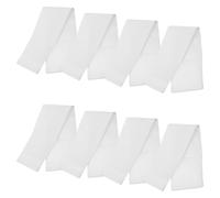 Mikikit 8 Piezas Brazaletes de Capitán Blancos Brazaletes Blanco para Fútbol y Eventos al Aire Bandas de Brazo para Coordinación de Equipos y Actividades Uso Versátil para Líderes y