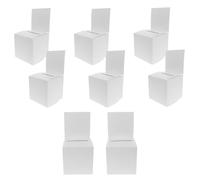 Mikikit 8 Piezas Caja de Donaciones para Reuniones y Fiestas, Urna Electoral de Papel Blanco, Resistente y Segura para Guardar Votos y Premios en Eventos y Celebraciones