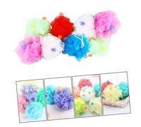 Mikikit 8 piezas Esponjas de Ducha Coloridas de Accesorios de Baño y Exfoliantes para Cuidado y Relajación Color Aleatorio Color Aleatorio