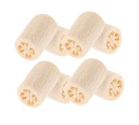 Mikikit 8 Piezas Esponjas de Luffa Naturales Exfoliante Doble para Baño y Cocina Esponja de Baño Natural con Secado Rápido y Diseño Ergonómico para Limpieza y Cuidado